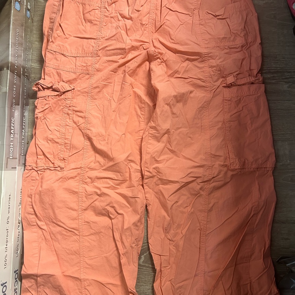Aerie Peach Elastic Waist Pants